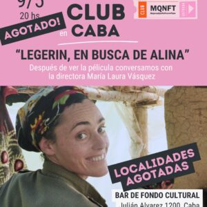 AGOTADO! Vermú + Cine con MQNFT. Película: "Legerin, en busca de Alina". CABA.