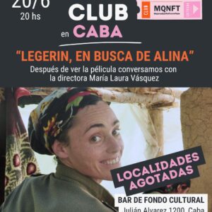 AGOTADO! Cine con MQNFT. "Legerin, en busca de Alina". CABA